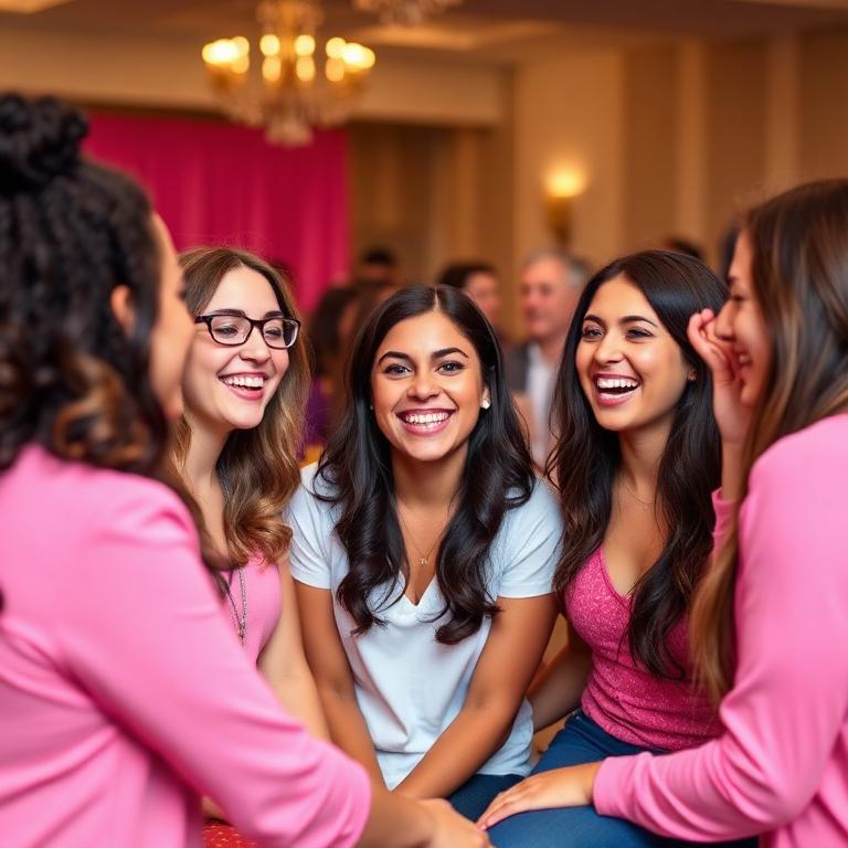 Girls at a Sparkle Pink conference